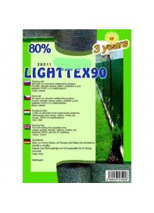 Belátásgátló, szélfogó és árnyékoló háló LIGHTTEX 90 1,5 m x 10 m 80% / 28504