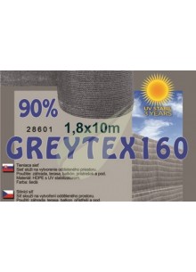 Árnyékoló háló GREYTEX 160 1 m x 10 m 90% Antracit szürke / 28601