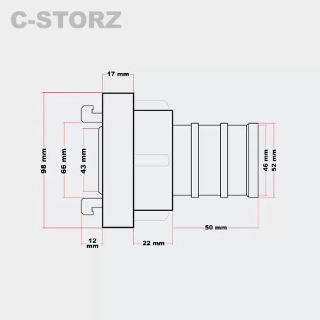 Storz tömlővéges kapocs 2"