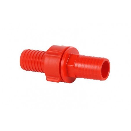 Tömlőösszekötő  műanyag 1-5/4" piros