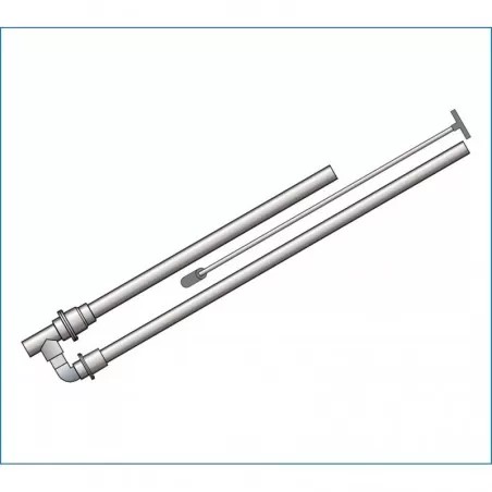 PVC pumpa 2db visszacsapó szeleppel 32/40-40-40 (húzószárral)