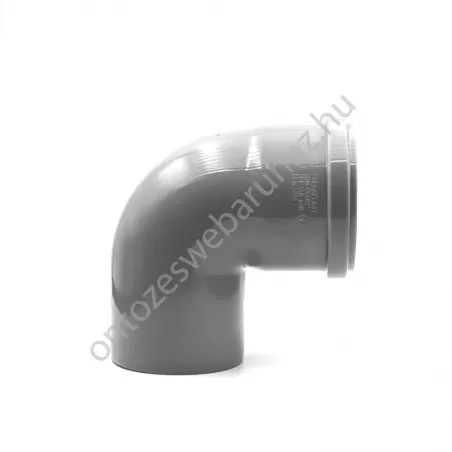 PVC 75/90° könyök (Tokozott gumigyűrűs)