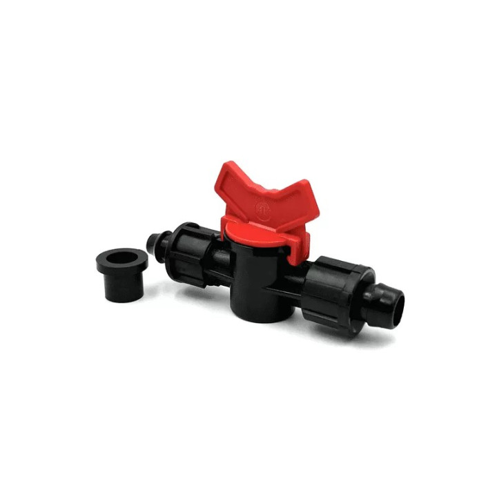 Prémium csepegtetőszalag indító csap 17 mm gumigyűrűs (piros) PP