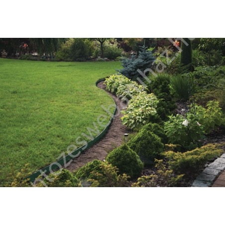 Kerti szegély szett easy border 10m x 4cm barna