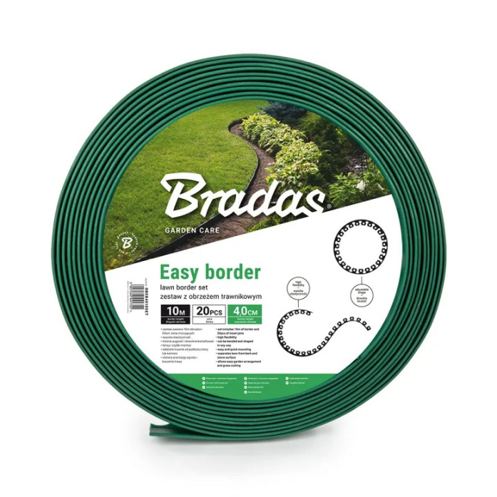 Kerti szegély szett easy border 10m x 5cm zöld