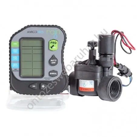 Rain Amico Pro Kit 1 zónás elemes öntözés vezérlő + mágnesszelep