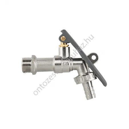 Fém golyós csap zárható 1/2" KM 13mm tömlőhöz (BR-KLS1234)