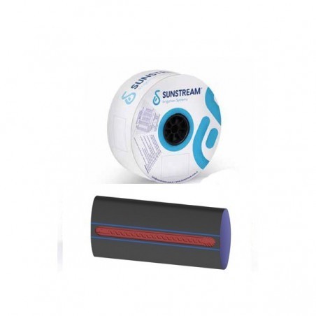 Sunstream TPD csepegtető szalag 6 mil, 10 cm, 1 L / h,  3000 m 15,16 Ft / m (akár 12,89Ft/m)