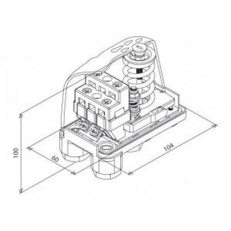 Italtecnica PT/5 500V nyomáskapcsoló (1-5bar)