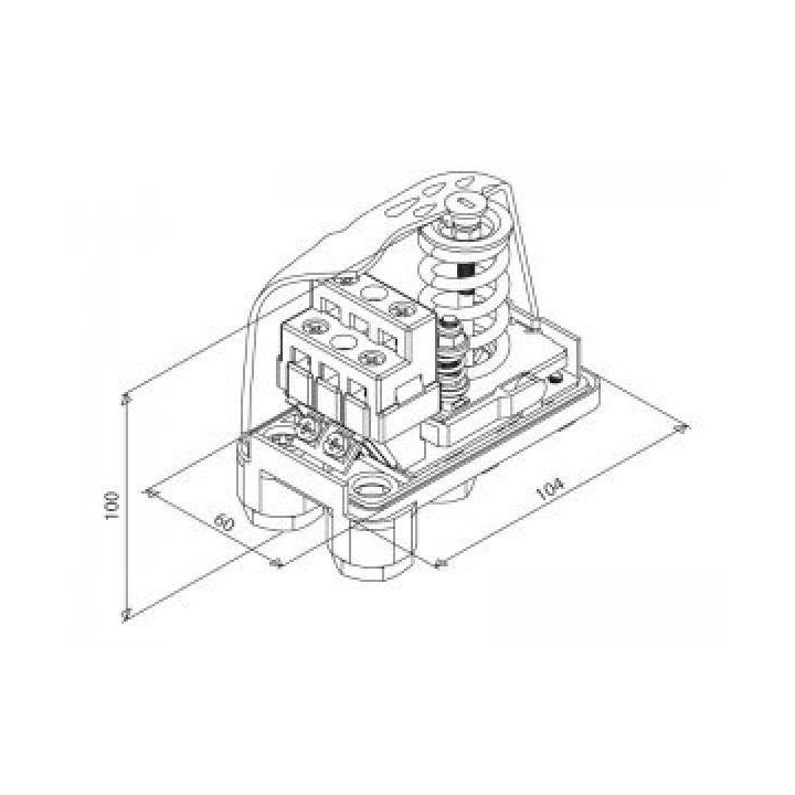 Italtecnica PT/5 500V nyomáskapcsoló (1-5bar)