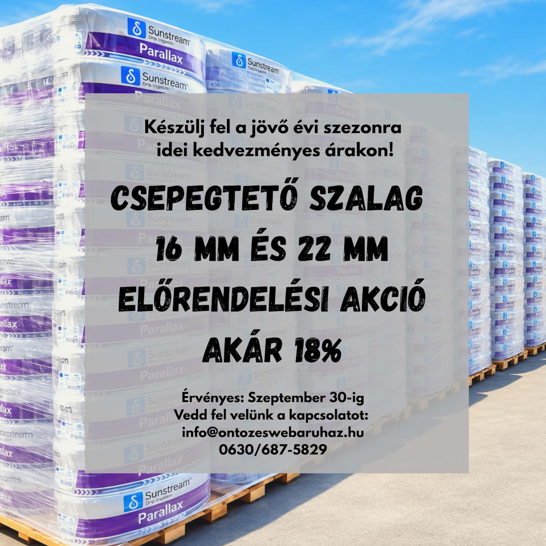 Csepegtető cső akció